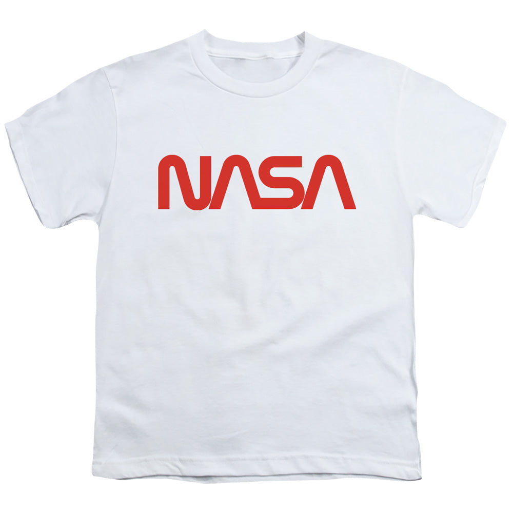 NASA/WORM LOGO - S/S YOUTH 18/1 - WHITE