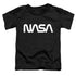 NASA/WORM LOGO - S/S TODDLER TEE - BLACK