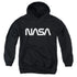 NASA/WORM LOGO - YOUTH PULLOVER HOODIE - BLACK