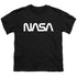 NASA/WORM LOGO - S/S YOUTH 18/1 - BLACK