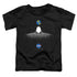 NASA/MOON LANDING SIMPLE - S/S TODDLER TEE - BLACK