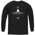 NASA/MOON LANDING SIMPLE - YOUTH LONG SLEEVE TEE - BLACK