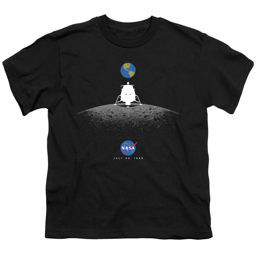 NASA/MOON LANDING SIMPLE - S/S YOUTH 18/1 - BLACK