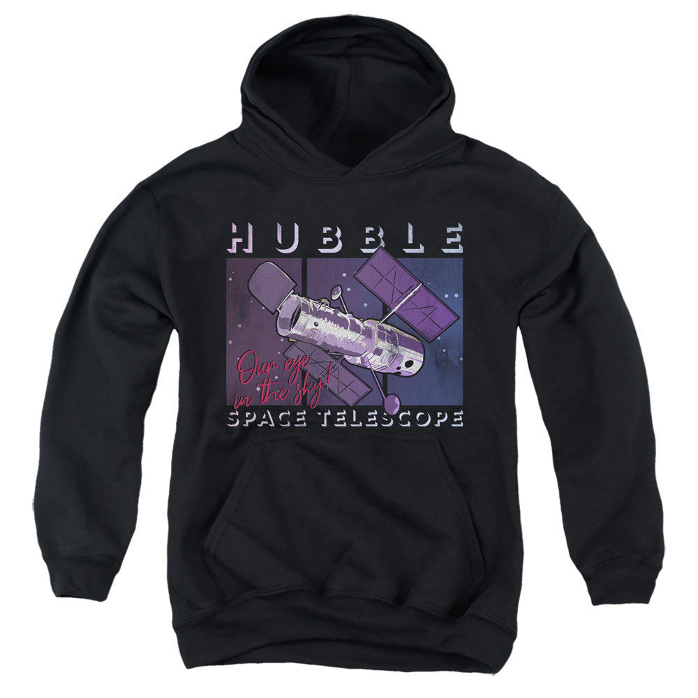 NASA/EYE IN THE SKY - YOUTH PULLOVER HOODIE - BLACK
