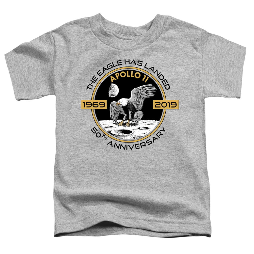 NASA/APOLLO CIRCLE 50TH - S/S TODDLER TEE - ATHLETIC HEATHER