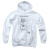 NASA/LUNAR MODULE DIAGRAM - YOUTH PULLOVER HOODIE - WHITE