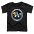 NASA/APOLLO MISSION PATCH - S/S TODDLER TEE - BLACK