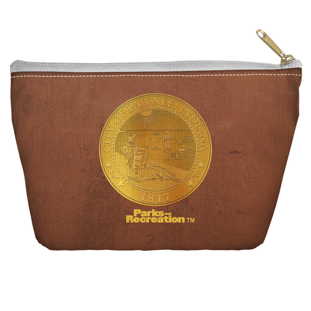 PARKS AND REC/PAWNEE SEAL - T-BOTTOM ACCESSORY POUCH