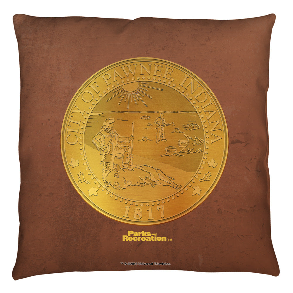 PARKS AND REC/PAWNEE SEAL - THROW PILLOW