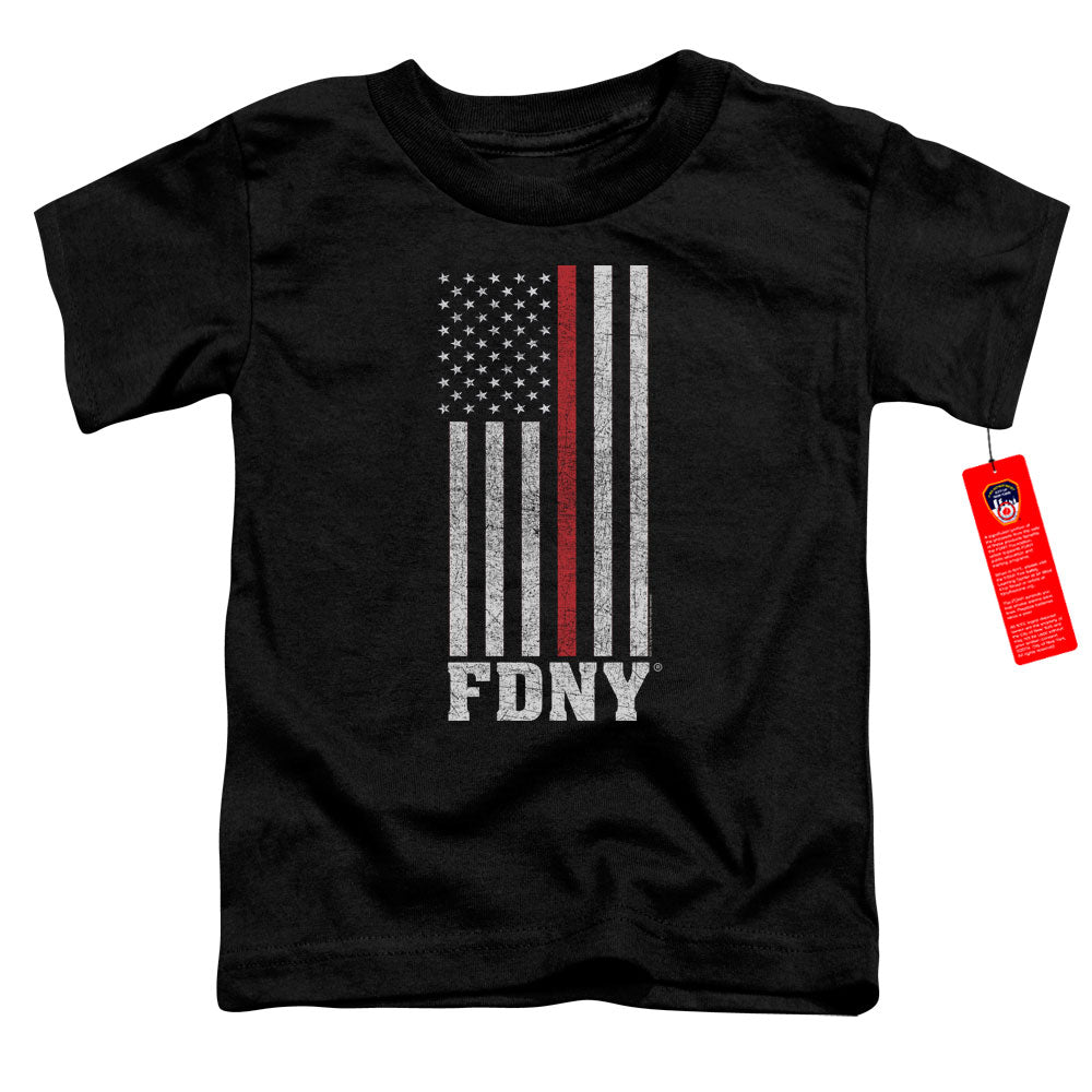 NEW YORK CITY/THIN RED LINE - S/S TODDLER TEE - BLACK