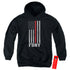 NEW YORK CITY/THIN RED LINE - YOUTH PULLOVER HOODIE - BLACK