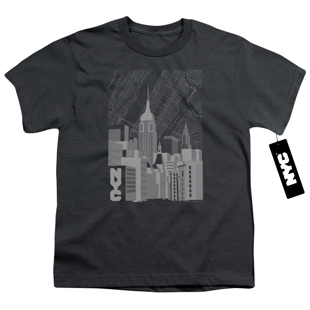 NEW YORK CITY/MANHATTAN MONOCHROME - S/S YOUTH 18/1 - CHARCOAL