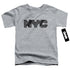NEW YORK CITY/NYC MAP FILL - S/S TODDLER TEE - ATHLETIC HEATHER
