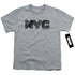 NEW YORK CITY/NYC MAP FILL - S/S YOUTH 18/1 - ATHLETIC HEATHER