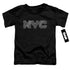 NEW YORK CITY/NYC MAP FILL - S/S TODDLER TEE - BLACK