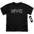 NEW YORK CITY/NYC MAP FILL - S/S YOUTH 18/1 - BLACK