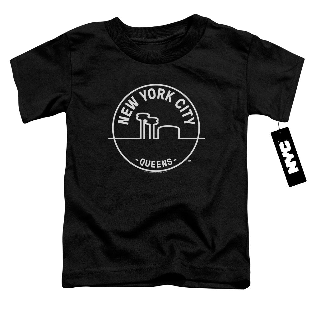 NEW YORK CITY/SEE NYC QUEENS - S/S TODDLER TEE - BLACK
