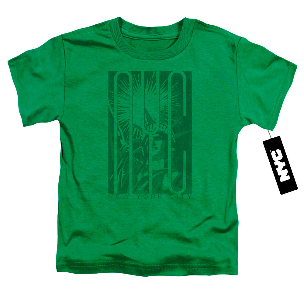 NEW YORK CITY/LIBERTY - S/S TODDLER TEE - KELLY GREEN