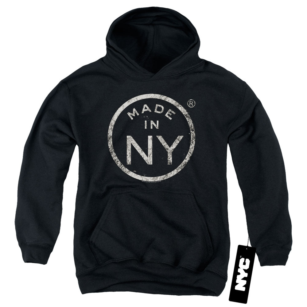 NEW YORK CITY/NY MADE - YOUTH PULLOVER HOODIE - BLACK