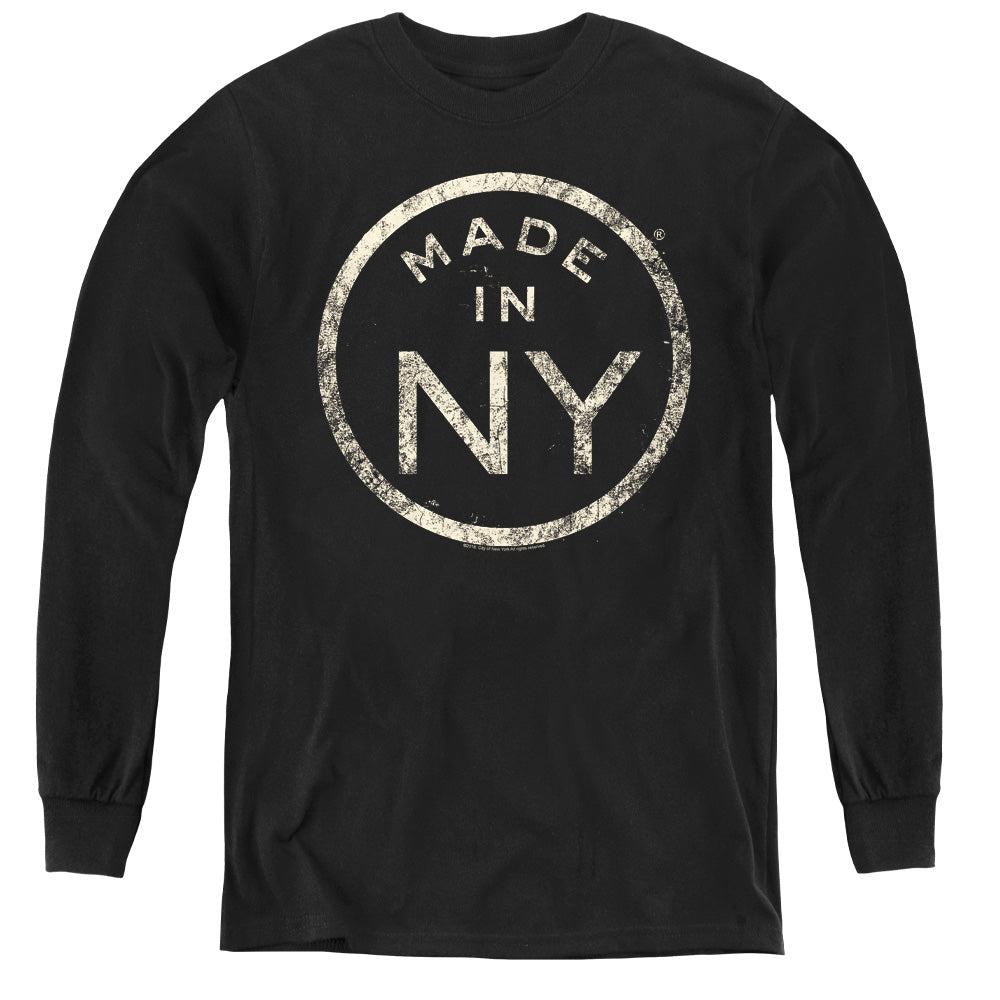 NEW YORK CITY/NY MADE - YOUTH LONG SLEEVE TEE - BLACK