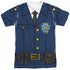 NEW YORK CITY/POLICE UNIFORM (FRONT/BACK PRINT) - S/S ADULT POLY CREW - MULTI
