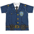 NEW YORK CITY/POLICE UNIFORM (FRONT/BACK PRINT) - S/S YOUTH POLY CREW - MULTI