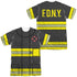 NEW YORK CITY/FIREFIGHTER UNIFORM (FRONT/BACK PRINT) - S/S ADULT POLY CREW - MULTI