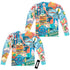 NEW YORK CITY/EATING NYC (FRONT/BACK PRINT) - L/S ADULT POLY CREW  - MULTI