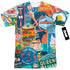 NEW YORK CITY/EATING NYC (FRONT/BACK PRINT) - S/S ADULT POLY CREW - MULTI