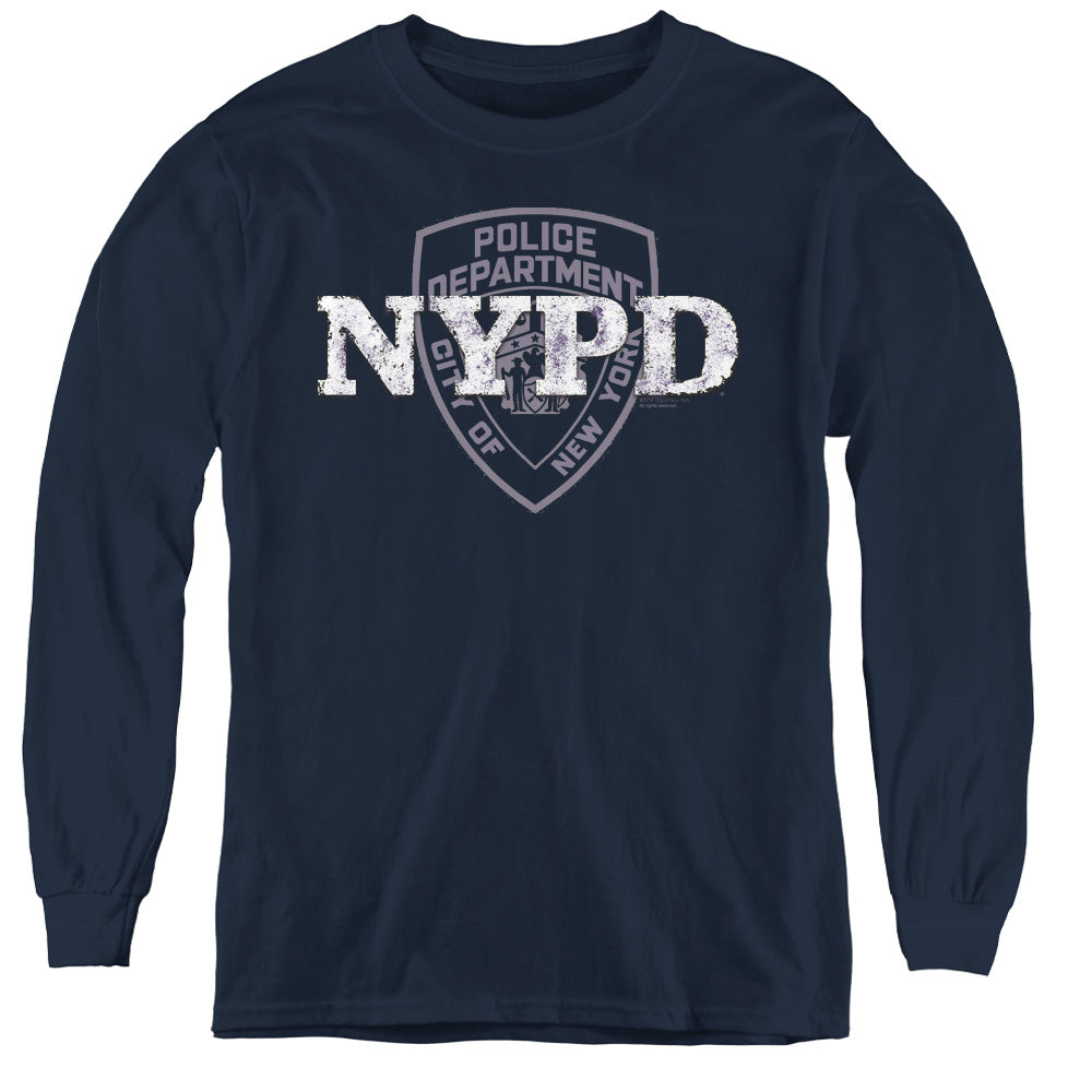 NEW YORK CITY/NYPD - YOUTH LONG SLEEVE TEE - NAVY