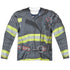NEW YORK CITY/FDNY UNIFORM (FRONT/BACK PRINT) - L/S ADULT POLY CREW  - MULTI