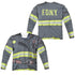 NEW YORK CITY/FDNY UNIFORM (FRONT/BACK PRINT) - L/S ADULT POLY CREW  - MULTI