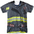 NEW YORK CITY/FDNY UNIFORM (FRONT/BACK PRINT) - S/S ADULT POLY CREW - MULTI