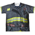 NEW YORK CITY/FDNY UNIFORM (FRONT/BACK PRINT) - S/S YOUTH POLY CREW - MULTI