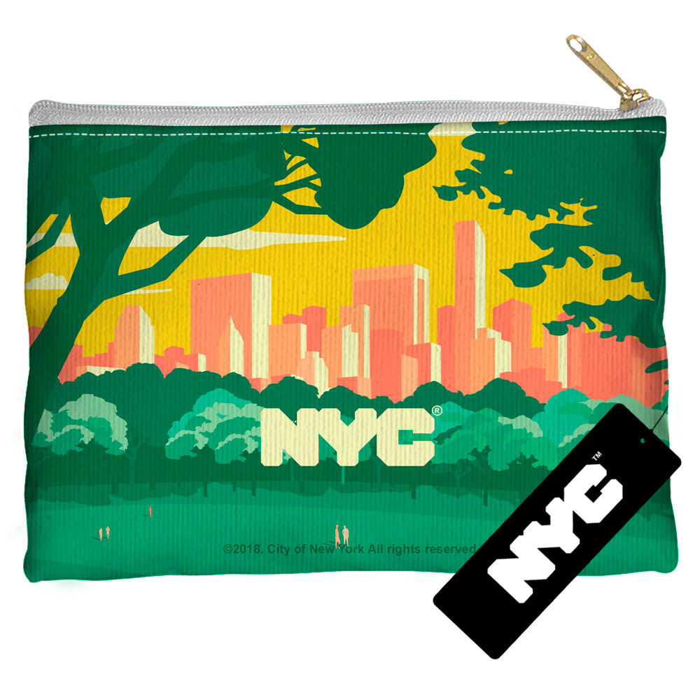 NEW YORK CITY/CENTRAL PARK SKYLINE - STRAIGHT BOTTOM ACCESSORY POUCH
