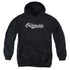 OLDSMOBILE/OLDSMOBILE CURSIVE LOGO - YOUTH PULLOVER HOODIE - BLACK