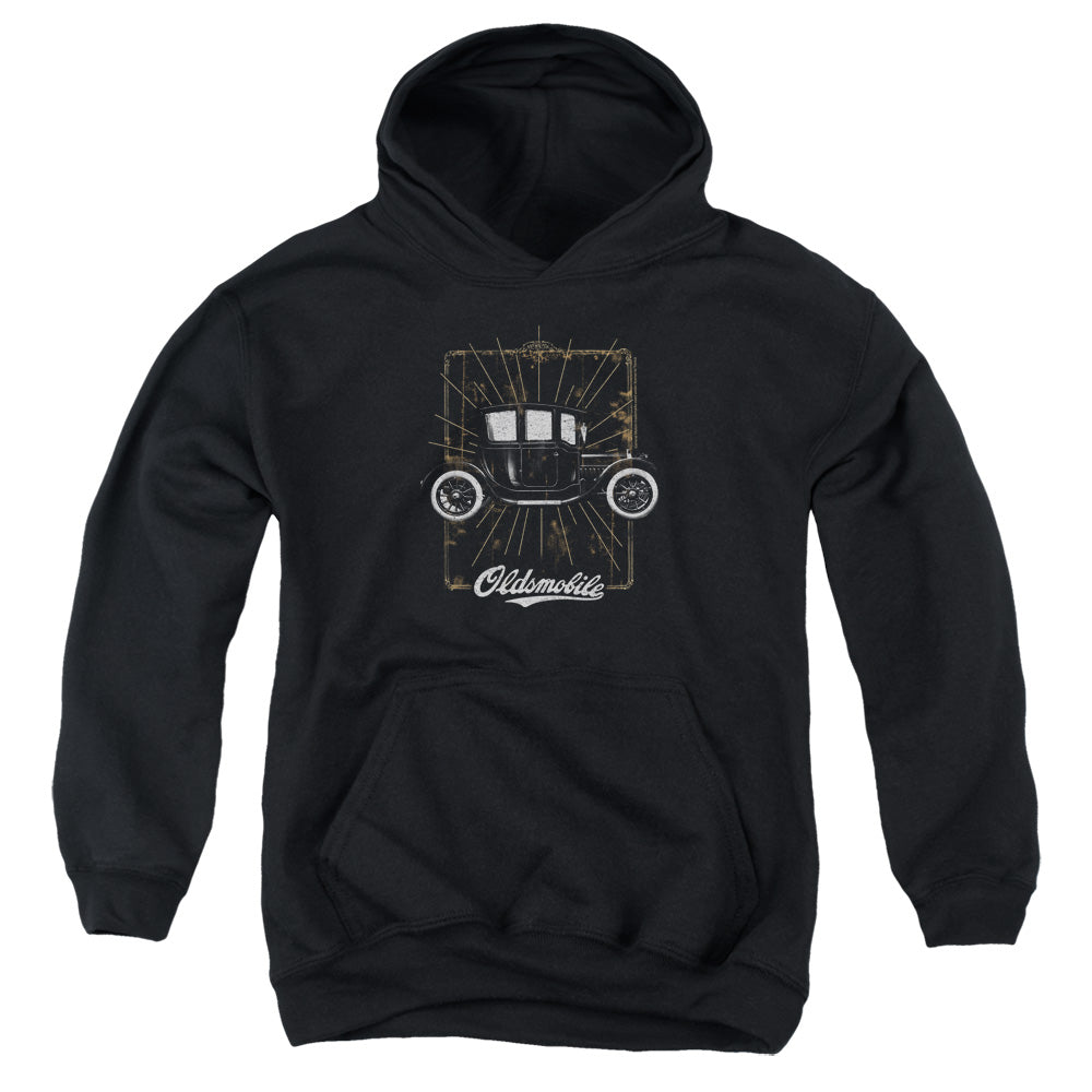 OLDSMOBILE/1912 DEFENDER - YOUTH PULLOVER HOODIE - BLACK