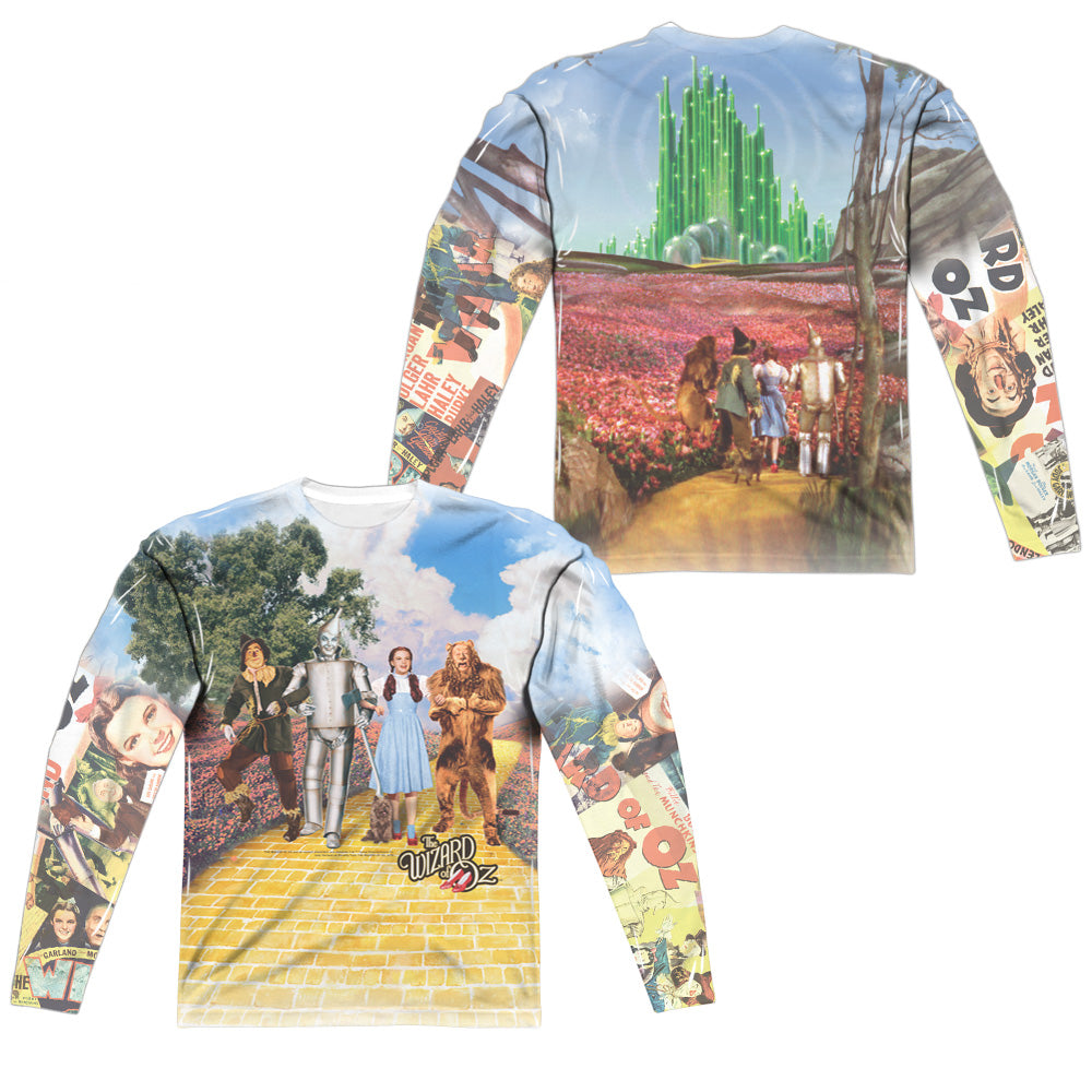 WOZ/ON THE ROAD (FRONT/BACK PRINT) - L/S ADULT POLY CREW  - MULTI