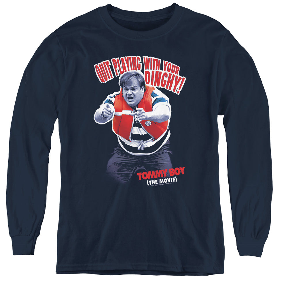 TOMMY BOY/DINGHY - YOUTH LONG SLEEVE TEE - NAVY