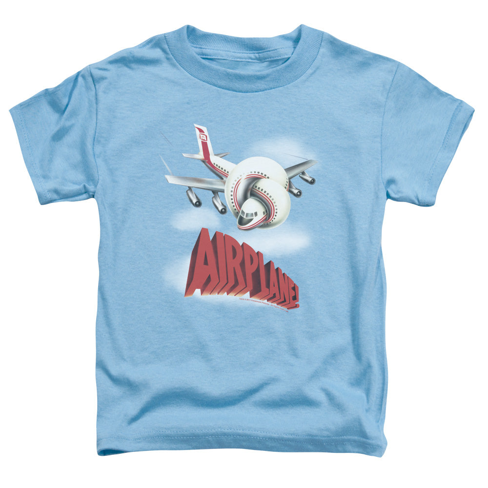 AIRPLANE/LOGO - S/S TODDLER TEE - CAROLINA BLUE