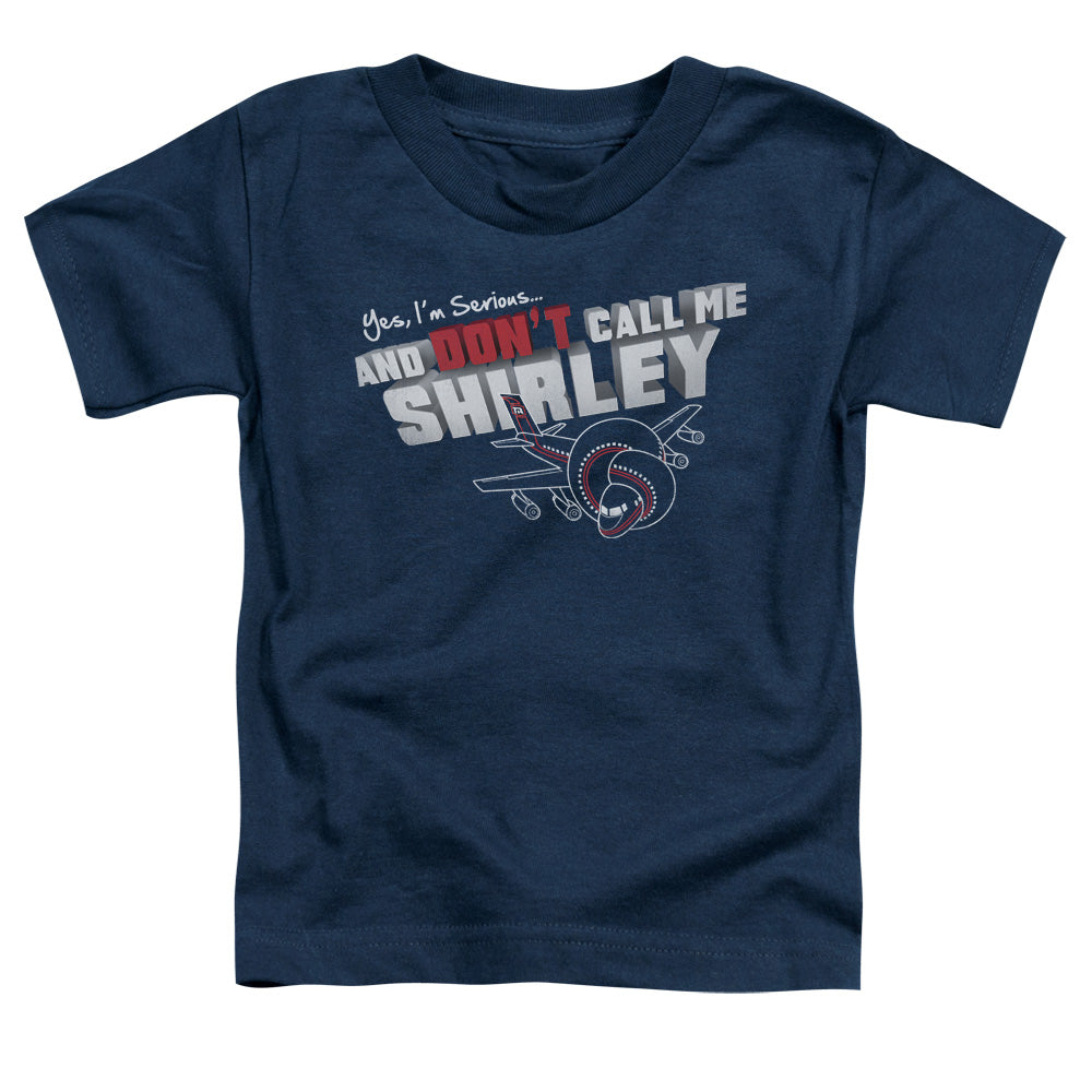 AIRPLANE/DONT CALL ME SHIRLEY - S/S TODDLER TEE - NAVY