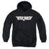 TOP GUN/LOGO - YOUTH PULLOVER HOODIE - BLACK