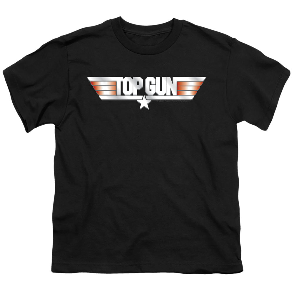 TOP GUN/LOGO - S/S YOUTH 18/1 - BLACK