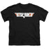 TOP GUN/LOGO - S/S YOUTH 18/1 - BLACK