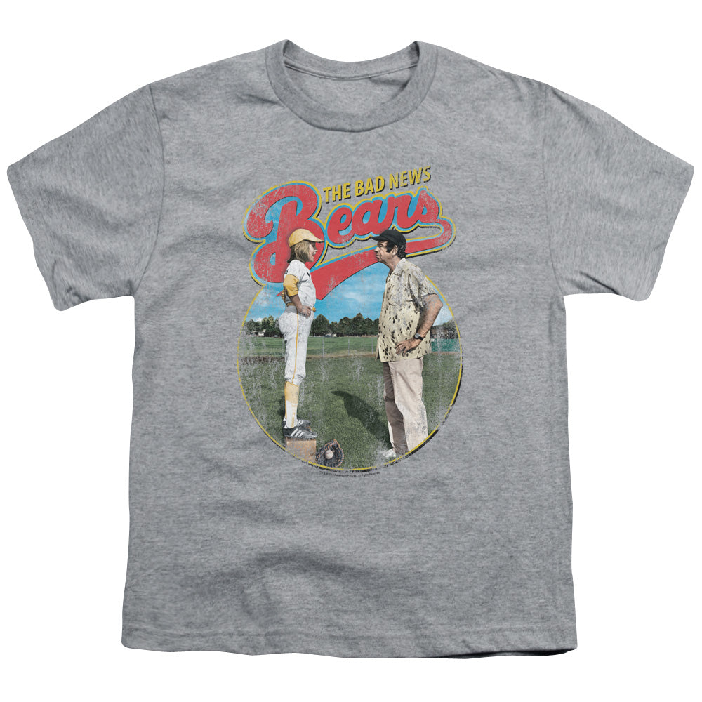 BAD NEWS BEARS/VINTAGE - S/S YOUTH 18/1 - ATHLETIC HEATHER