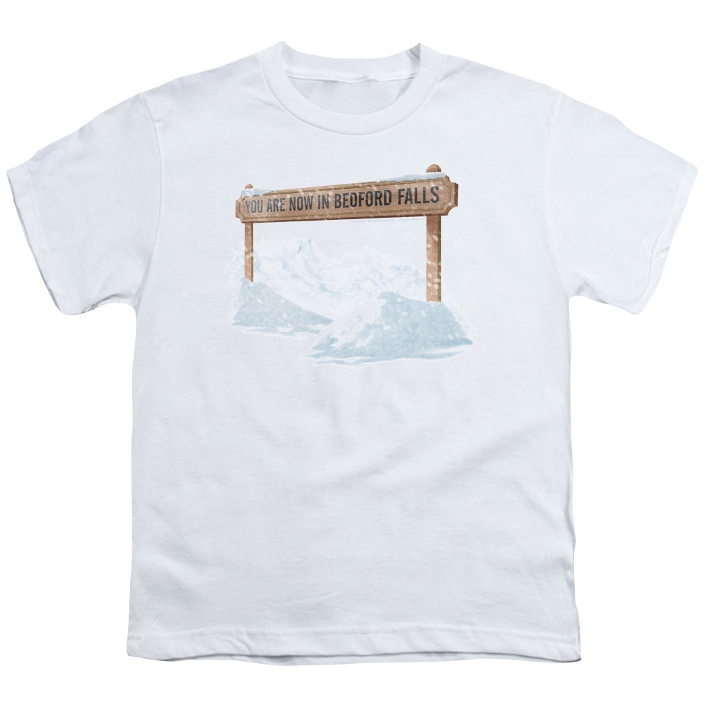 ITS A WONDERFUL LIFE/BEDFORD FALLS - S/S YOUTH 18/1 - WHITE