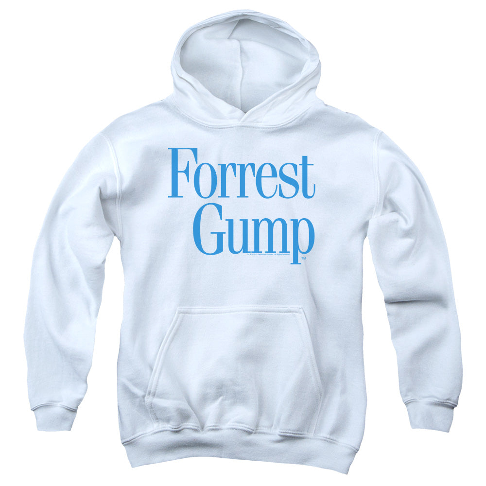 FORREST GUMP/LOGO - YOUTH PULLOVER HOODIE - WHITE