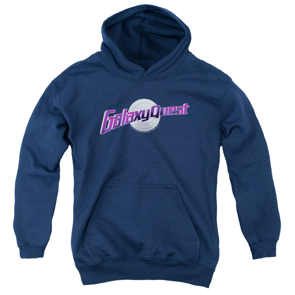 GALAXY QUEST/LOGO - YOUTH PULLOVER HOODIE - NAVY