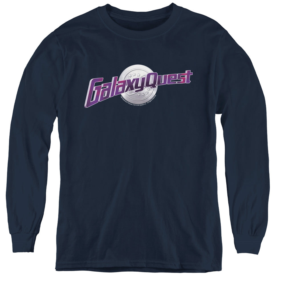 GALAXY QUEST/LOGO - YOUTH LONG SLEEVE TEE - NAVY