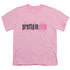 PRETTY IN PINK/LOGO - S/S YOUTH 18/1 - PINK